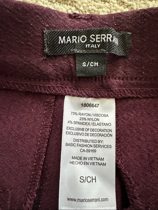 Mario Serrani Plum Skinny Pants - Picture 2 of 5